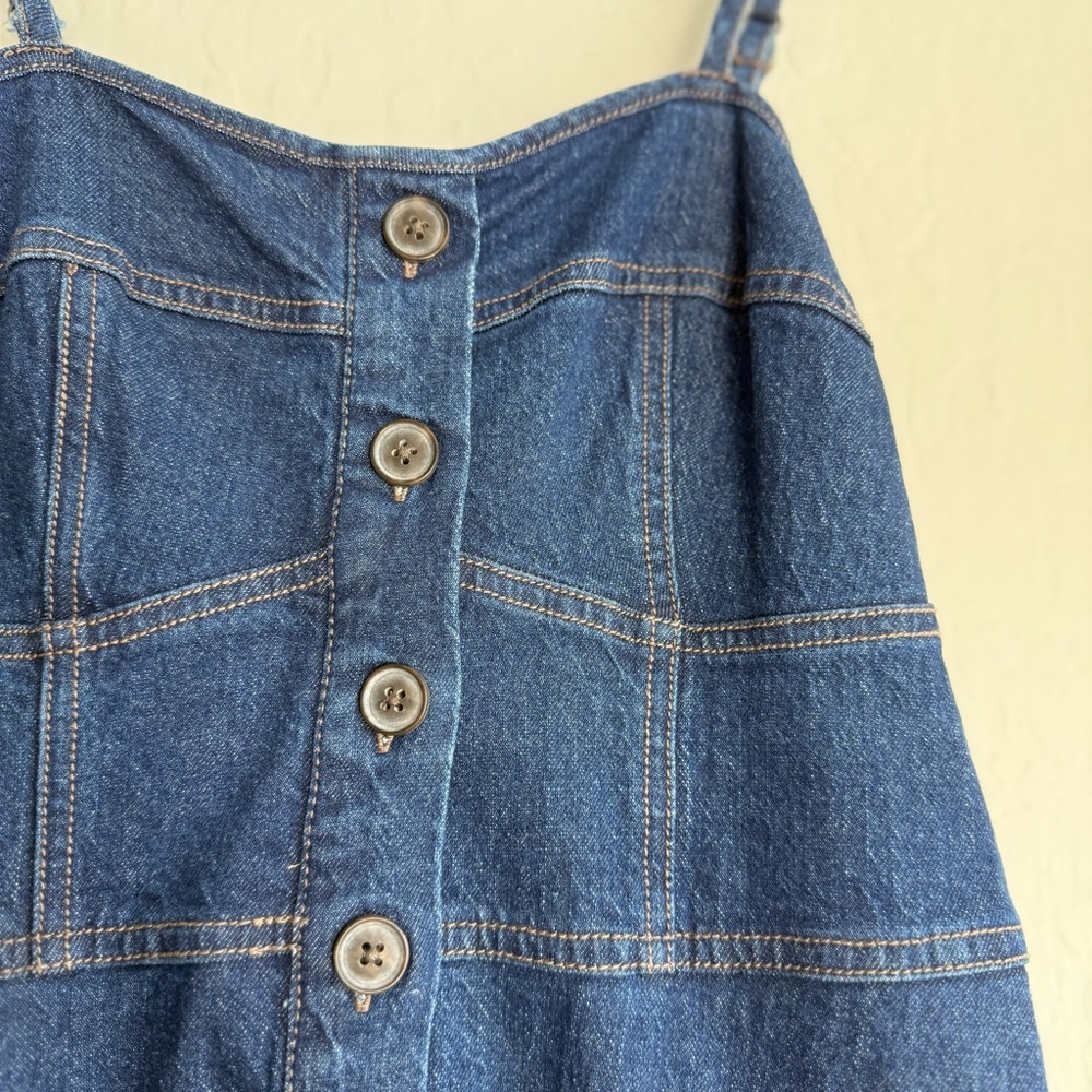 Ultra Flattering Denim Button Down Dress